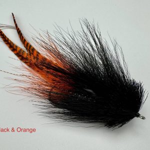 Double Buford Musky Fly - Black & Orange
