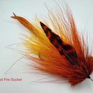 Double Buford Musky Fly - Hot Fire Sucker